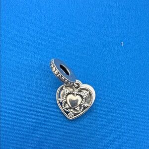 Silver Heart Charm Pendant